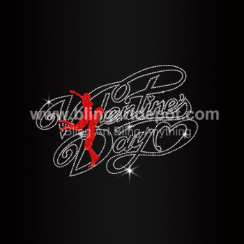 Valentine's day Iron On Rhinestone Transfers Valentine's day Iron On Rhinestone Transfers